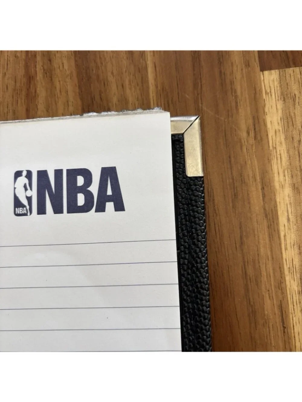Spalding Official JR NBA Portfolio Notepad Adam Silver Black Basketball‎ Texture